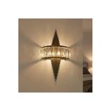 Elizim Home Lighting Taşlı Üçgen Ledli Eskitme Pilli Aplik