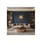 Elizim Home Lighting Taşlı Üçgen Ledli Krom Pilli Aplik