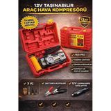 Elka 12V Araç Lastik Şişirme Kompresörü 150 Psı Taşınabilir Hava Pompası Çakmak Girişli