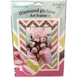 Elka 5d Elmas Taş Işleme Kiti 16.5 x 21.5 cm Resim Çerçevesi Zikzak Desen