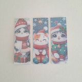 Elka Hobi Elmas Taş Işleme Kitap Ayracı Seti Noel Kedi