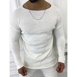 Elku Moda Oversize Kazak Triko Bol Kesim Salaş Kazak - XL - Beyaz