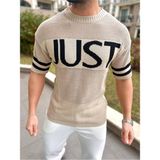 Elku Moda T-Shirt Nefes Alabilen Terletmez Salaş Pamuklu Fileli Tişört Oversize Tshirt Sıfır Kol Tişört - Krem