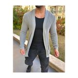 elkumoda Hırka Örgülü Şal Yaka Mevsimlik Tüylenmez Çift Cepli Örgü Triko Hırka