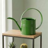 Ella 1 Litre Metal Çiçek Saksı Sulama Kabı - Modern Dekoratif Çok Amaçlı Sulak - Koyu Yeşil