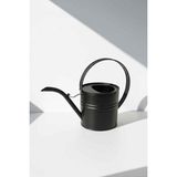 Ella 1 Litre Metal Çiçek Saksı Sulama Kabı - Modern Dekoratif Çok Amaçlı Sulak - Siyah