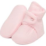 Ella Bonna Organik Pamuk Müslin Bebek Patiği Pembe Unisex Yenidoğan Pandufu Yumuşak ve Hafif