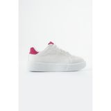 Ella Star Kadın Beyaz Sneaker Spor Ayakkabı - Beyaz - Fuşya