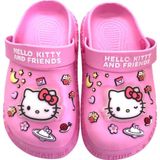 Ellaboni Hello Kitty Kız Çocuk Kaymaz Taban Işıklı Pembe Terlik Havuz Plaj Sandaleti