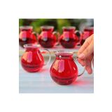 ellahomedekor 6lı Keyfi Ala Borosilikat Cam Çay Bardağı 220ml (KEYFİ ALA ÇAY BARDAĞI)