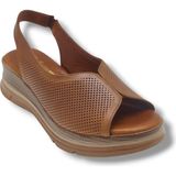 Ellanor S-564-26 Hakiki Deri Anatomik Dolgu Taban Kadın Sandalet