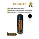 ellante 500 Derece Isıya Dayanıklı Mat Siyah Isıya Dayanıklı Egzoz Soba Sprey Boya 400ml Yanmaz Boya