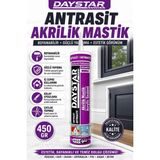 Ellante Daystar Antrasit Akrilik Mastik 450 gr Boyanabilir Çatlak ve Boşluk Dolgu Malzemesi | Güçlü Yapışma | Iç Cephe Kullanımı