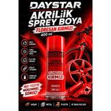 Ellante Daystar Floresan Kırmızı Akrilik Sprey Boya 400 ml – Hızlı Kuruyan Çok Amaçlı Metal, Ahşap, Plastik ve Cam Boyası