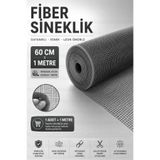 ellante Fiber Sineklik Teli 60 cm x 1 Metre | Cam Elyaf, UV Dayanımlı, Dayanıklı Pencere ve Kapı Sinekliği | Metre ile Satılır, Tek Parça Kesim Gönderilir