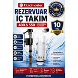 Ellante Fluidmaster Universal Rezervuar Iç Takımı G3/8 Pirinç Giriş Sessiz Dolum Çift Kademeli Su Tasarruflu 10 Yıl Garantili
