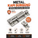 ellante Metal Kapı Sürgüsü İçten Kilitleme Mandallı Güvenlik Sürgüsü Ahşap Kapı Dolap WC Banyo İçin