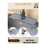 ellante Mutfak Banyo Lavabo Kenarı Silikon Matı Silikon Musluk Su Sıçrama Önleyici