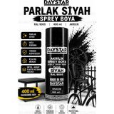 Ellante Parlak Siyah Akrilik Sprey Boya Ral 9005 400 ml Hızlı Kuruyan Yüksek Kapatıcılı Metal Ahşap Plastik Iç ve Dış Mekan Çok Amaçlı Sprey Boya