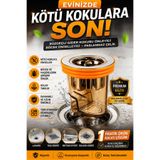 ellante Paslanmaz Gider Kokusu Önleyici Süzgeç | Böcek Engelleyici Silikon Gider Kapağı | Lavabo, Duş, Banyo ve Mutfak Gideri Uyumlu