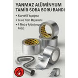 ellante Yanmaz Aliminyum Tamir Soba Boru Bandı ( 4 Metre Aliminyum Folyo )