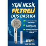 ellante Yeni Nesil Filtreli Duş Başlığı + 1 Yedek Filtre | Yüksek Basınçlı & Su Tasarruflu