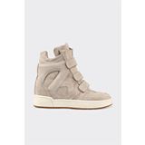 Elle Shoes Bej Deri Kadın Spor Bot