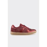 Elle Shoes Bordo Deri Kadın Spor Ayakkabı