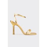 Elle Shoes Gold Kadın Yüksek Topuklu Sandalet