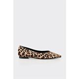 Elle Shoes Taba Deri Kadın Babet