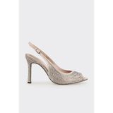 Elle Shoes Vizon Kadın Klasik Topuklu Ayakkabı