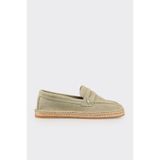 Elle Shoes Yeşil Deri Kadın Espadril