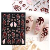 ELLEA NAIL 5d-48 Kabartmalı Tırnak Stıcker