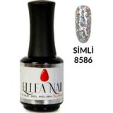 Ellea Nail 8586 Salon Boy 15 ml UV LED Simli Kalıcı Oje
