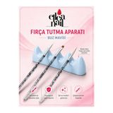 ELLEA NAIL Fırça Tutma Aparatı 5 Bölmeli Buz Mavisi Nail Art Fırça Standı
