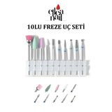 Ellea Nail Freze Ucu Seti, Manikür Pedikür Freze Ucu 10'lu Kutulu Set