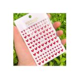 ELLEA NAIL Kırmızı Kalpli Tırnak Sticker