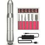 ELLEA NAIL Metal Gövdeli Freze Törpü Makinası Manikür Pedikür Cihazı ve 6 Adet Freze Ucu