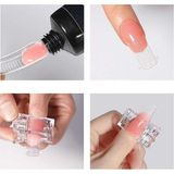 Ellea Nail Naıl Poly Gel Uygulama Mandal Seti 5'li - Şeffaf