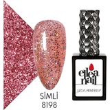 Ellea Nail Profesyonel Simli Kalıcı Oje 15ml 8198