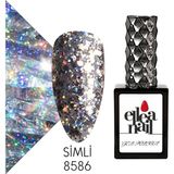 Ellea Nail Profesyonel Simli Kalıcı Oje 15ml 8586