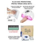 Ellea Nail Protez Tırnak Cihaz Seti Strong 210 Freze Cihazı & 3 Motorlu Tırnak Toz Toplama & Sun X26 Uv 81 Led