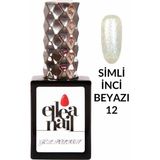 Ellea Nail Salon Boy 15 ml Uv LED Simli Kalıcı Oje Pearly 12