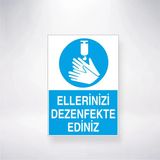 Ellerinizi Dezenfekte Ediniz Sticker 20X28 Cm