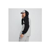 Ellese Erkek Kapüşonlu 3/4 fermuarlı Sweatshirt EM080-GR Gri XL