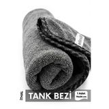 Ellesill Araç Kurulama Bezi 75x55 cm Büyük Boy Oto Cam Bezi Leke Bırakmaz Gri Twisted Kurulama Havlusu - CarP