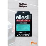 Ellesill Ithal Ultrafiber Araç Kurulama Bezi Büyük Boy Leke Bırakmaz Oto Temizlik Havlusu 75X55CM (Gri-Yeşil)