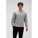 Ellesse % 100 Pamuk Regular Fit Bisiklet Yaka Kazak Erkek Kazak EM615 - Gri Melanj
