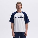 Ellesse EM009-2-NV Bisiklet Yaka Erkek T-Shirt - Beyaz / Lacivert
