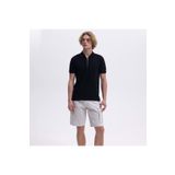Ellesse EM493 Siyah Fermuarlı Polo Yaka Erkek T-shirt
